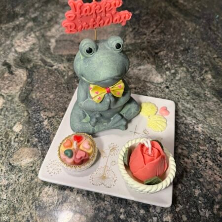 Meditating Happy Birthday Frog